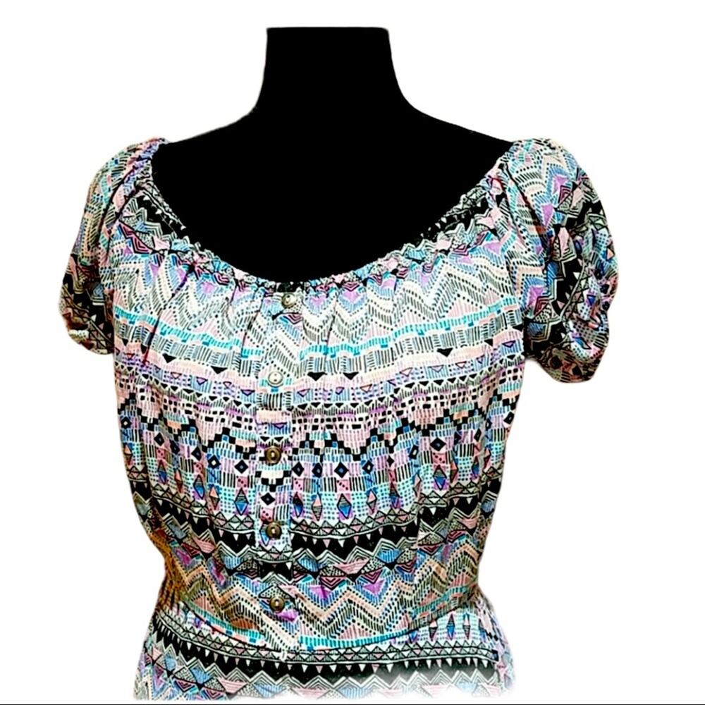 New Heartsoul Multicolored peasant top dress Medium